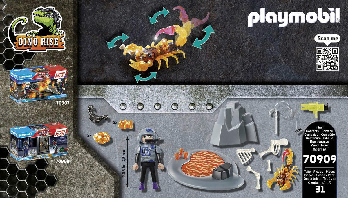Playmobil Dino Rise Starterpack Kampf Dino Rise B/H/L: ca. 7x14,5x25 cm Dino Rise - mehrfarbig (25,00/7,00/14,50cm) - Playmobil