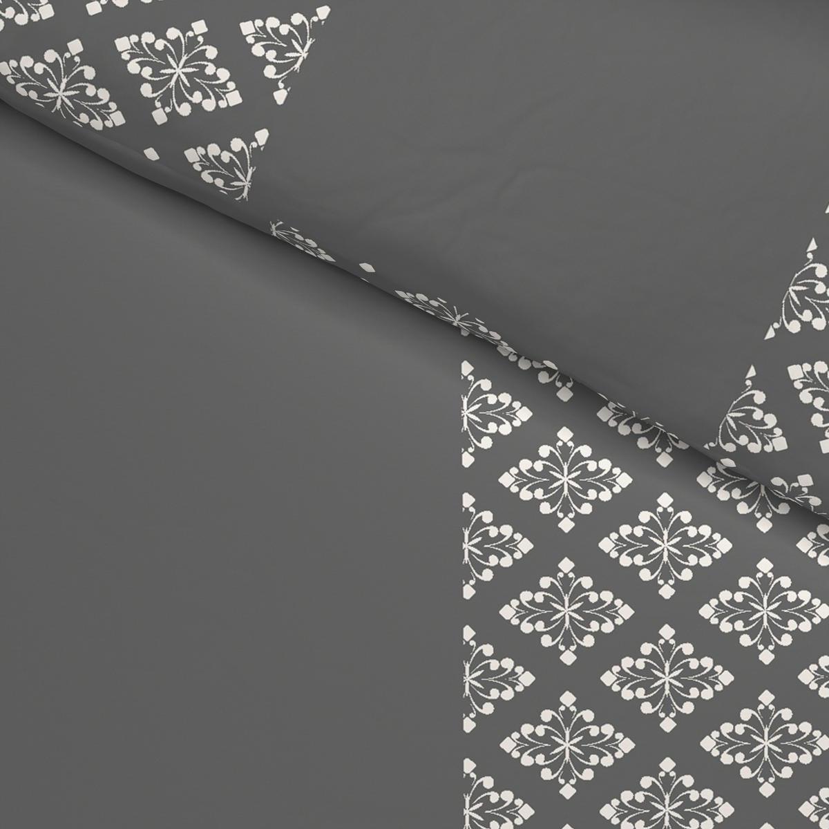 Microfaser Bettwäsche Bettwäsche_Microfaser Karo grau - grau (135,00/200,00cm)