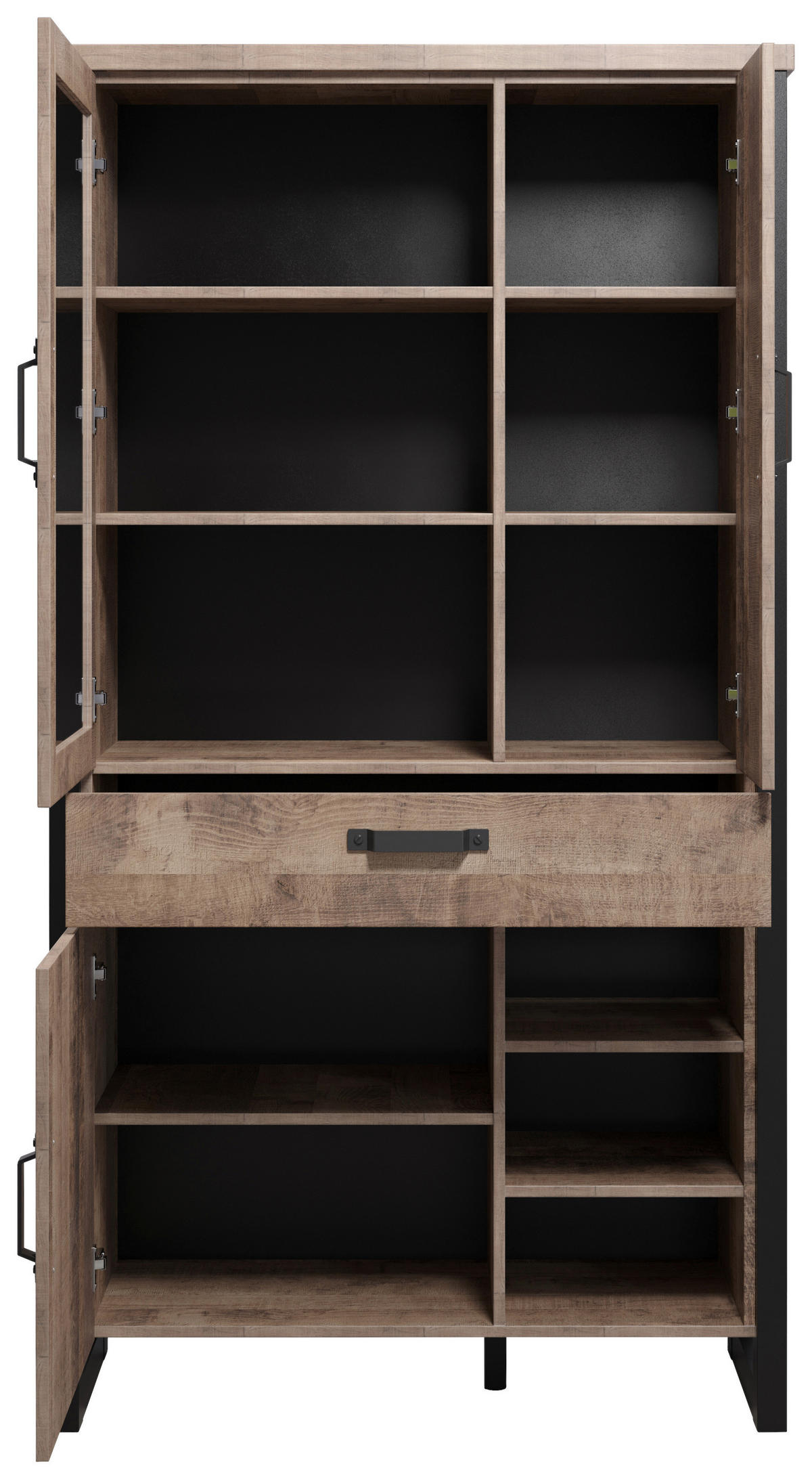 Stauraumelement Emile Eiche Tabak Nachbildung B/H/T: ca. 106x195x45 cm Emile - Eiche (106,00/195,00/45,00cm) - Trendteam