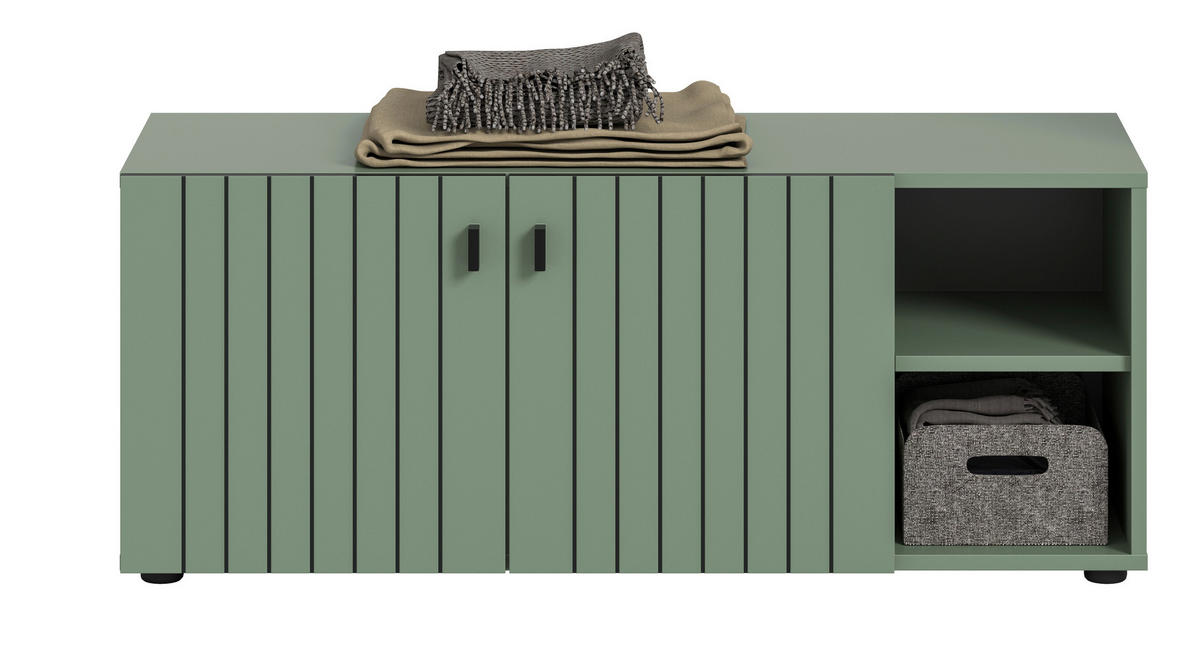Sitzbank STATION grün B/H/T: ca. 106x43x37 cm STATION - grün (106,00/43,00/37,00cm) - xonox.home