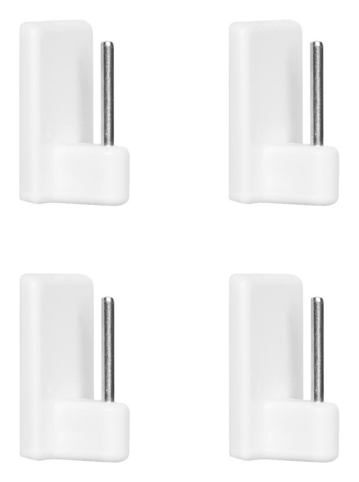Klebehaken Klebehaken_Vitragenstange_4erPack - weiß - LICHTBLICK
