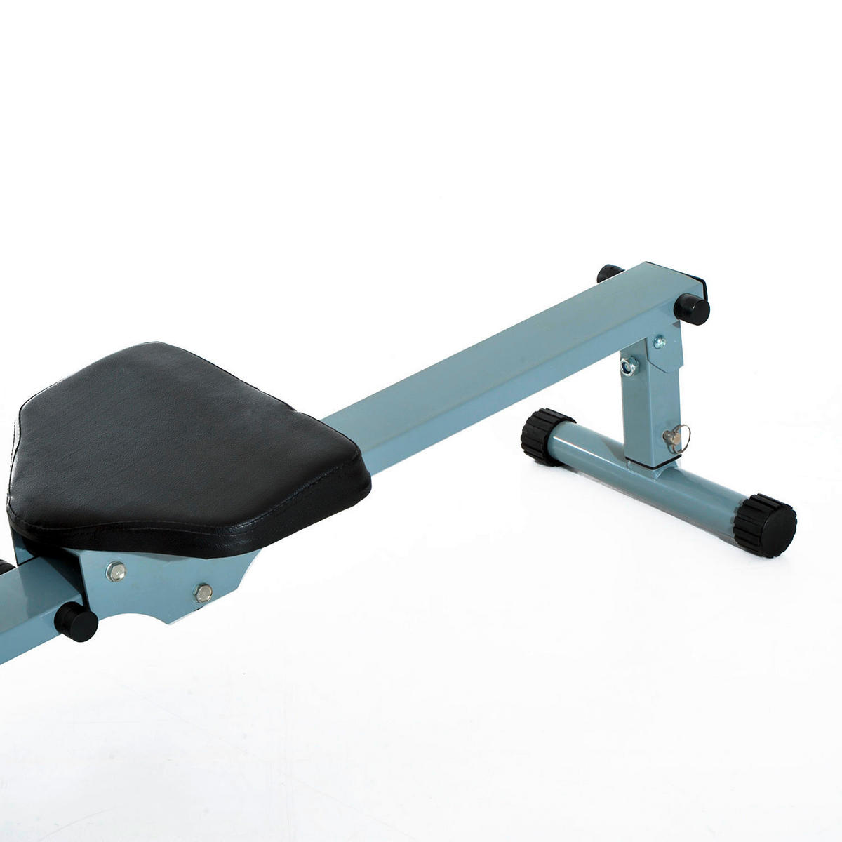 HOMCOM Ruderzugmaschine grauschwarz Stahl B/H/L: ca. 67,5x67x130 cm Ruderzugmaschine - grauschwarz (130,00/67,50/67,00cm) - HOMCOM