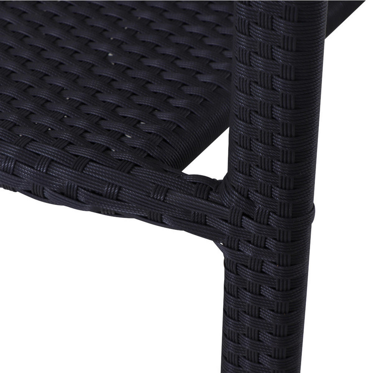 Gardamo Stapelsessel MINAS schwarz Aluminium MINAS - schwarz - Gardamo