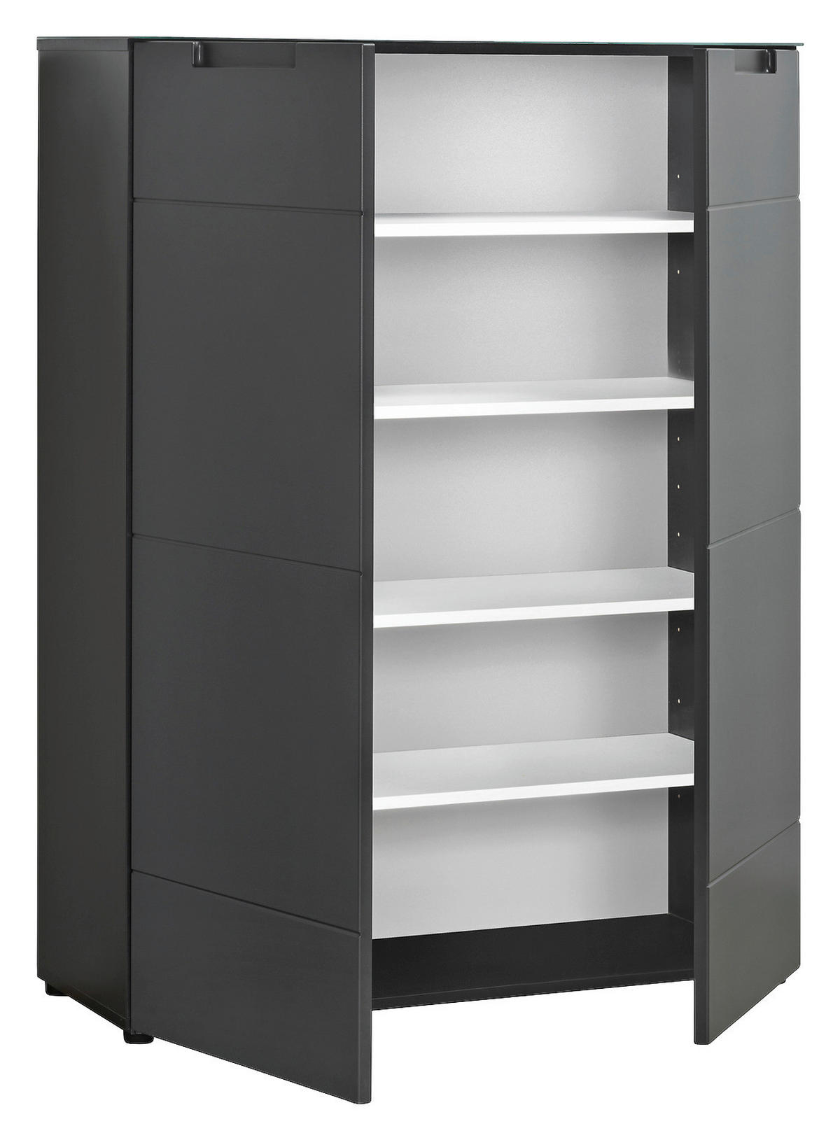 Kommode Mailand 11 anthrazit B/H/T: ca. 90x120x34 cm Mailand 11 - anthrazit (90,00/120,00/34,00cm)