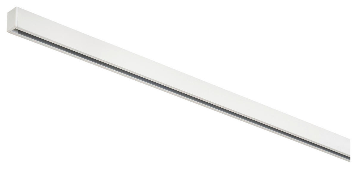 Gardinenschiene smart weiß Metall L: ca. 240 cm 1.0 Läufe smart - weiß (240,00cm) - ondeco