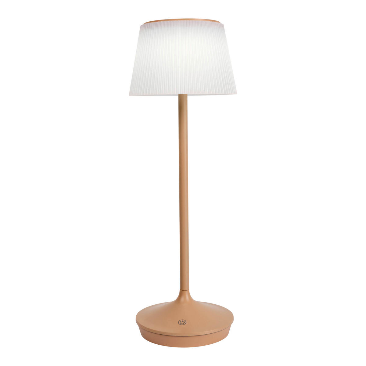 LED-Solar-Tischleuchte beige Kunststoff Metall B/H/T/D: ca. 13x38x13x13 cm EMMI - beige (13,00/38,00/13,00cm) - Näve Leuchten