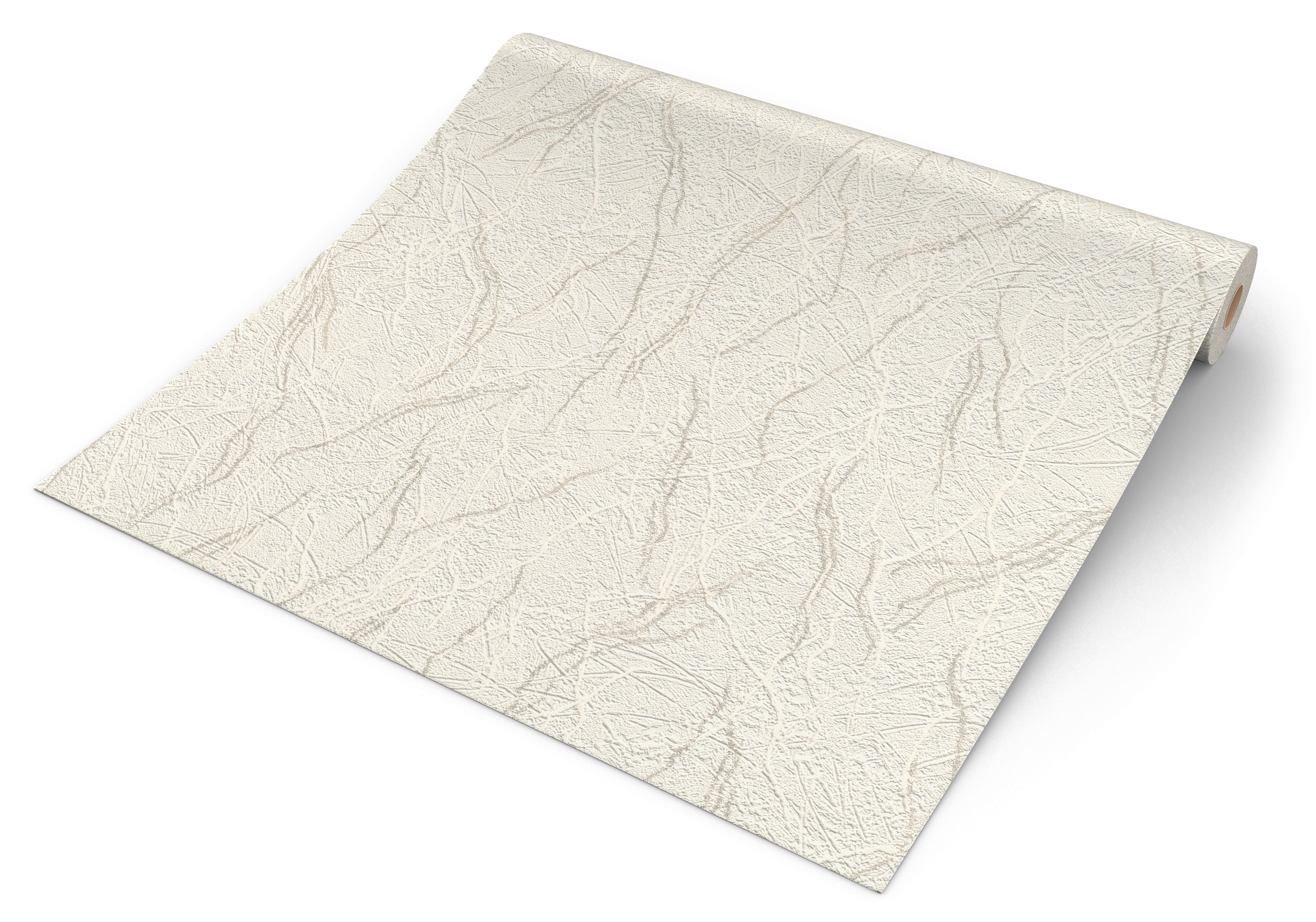 Rasch Vliestapete Struktur weiß B/L: ca. 53x1005 cm Vliestapete_470703 - weiß (53,00/1005,00cm) - Rasch