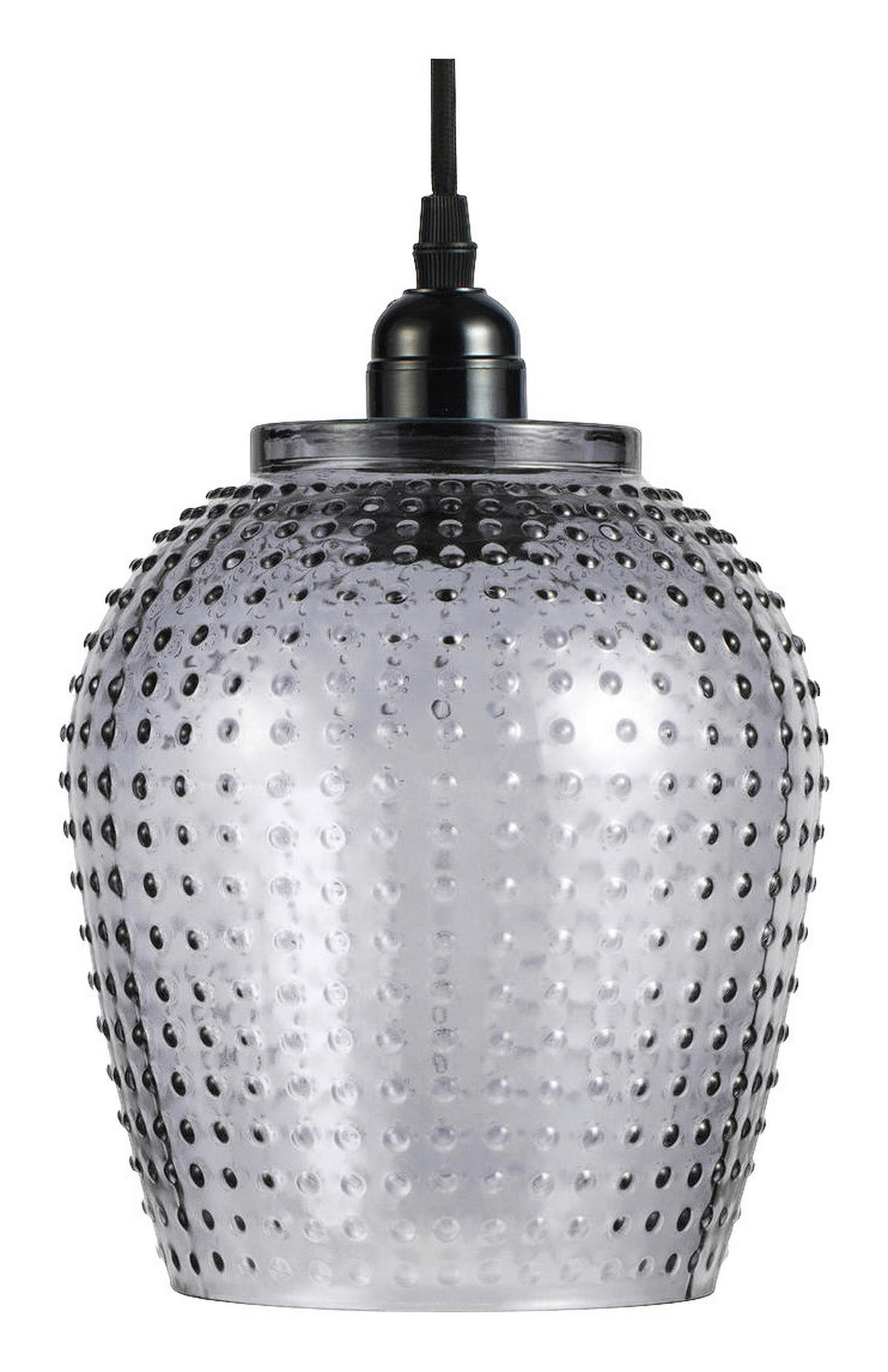 Kayoom Pendelleuchte Riva grau Glas B/H/L: ca. 18x27x18 cm E27 1 Brennstellen Riva - grau (18,00/18,00/27,00cm) - Kayoom