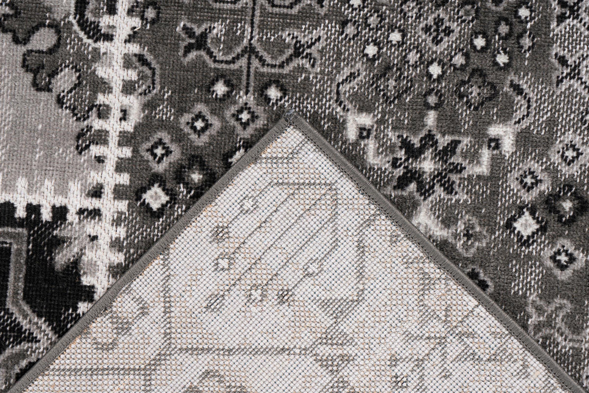 360Living Teppich Ariya grau B/L: ca. 80x150 cm Ariya - grau (80,00/150,00cm) - 360Living