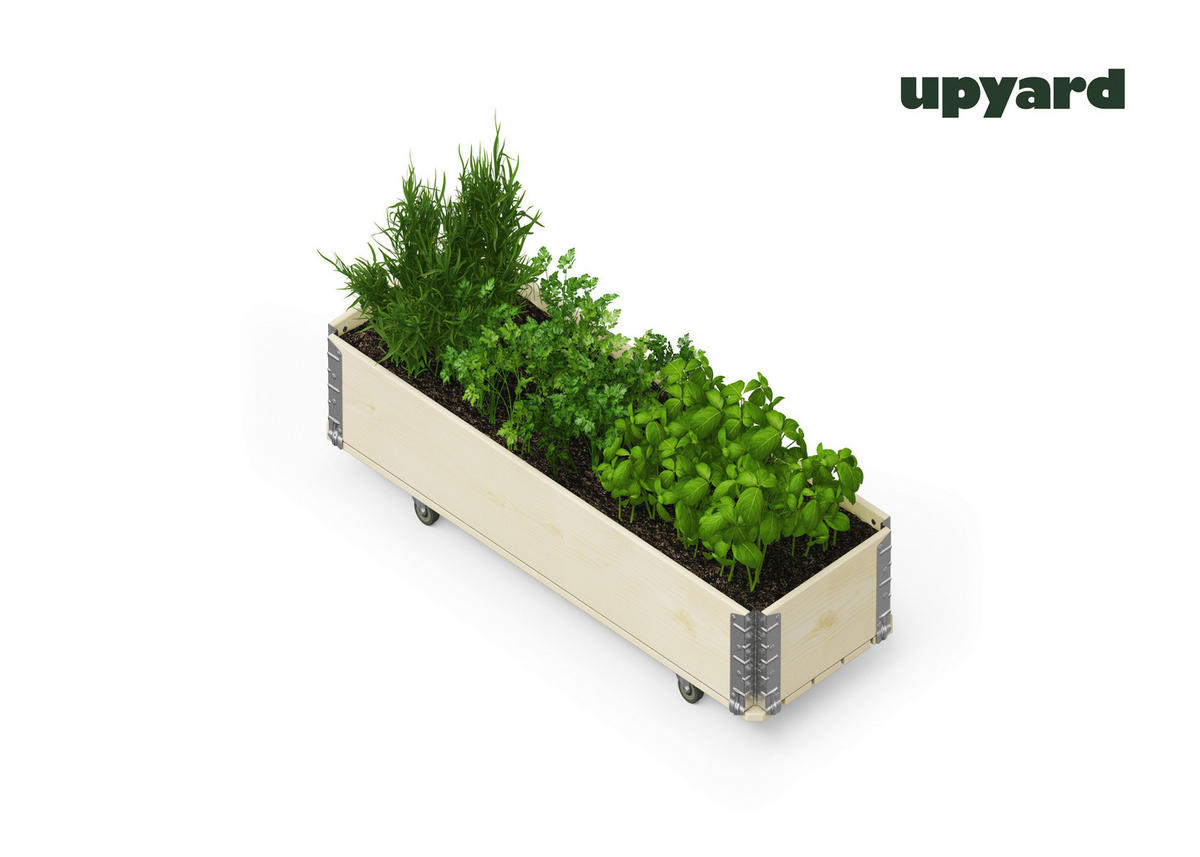 UPYARD Kräuterkasten INDUSTRIAL natur Holz B/L: ca. 40x120 cm INDUSTRIAL - natur (40,00/120,00cm) - UPYARD