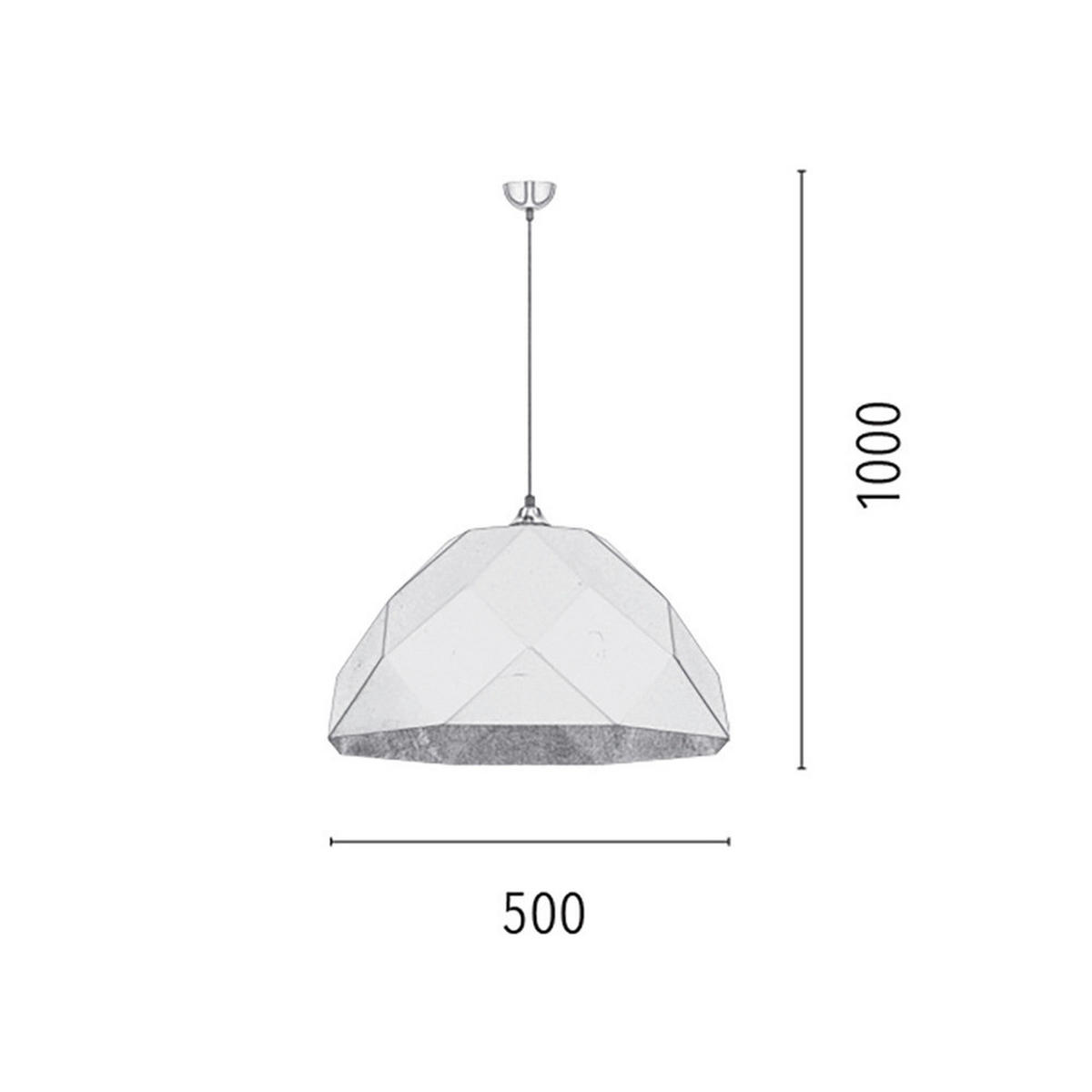 SPOT Light Pendelleuchte Rich 1030756 anthrazit Metall H/D: ca. 100x50 cm E27 1 Brennstellen Rich - anthrazit (50,00/100,00cm) - SPOT Light