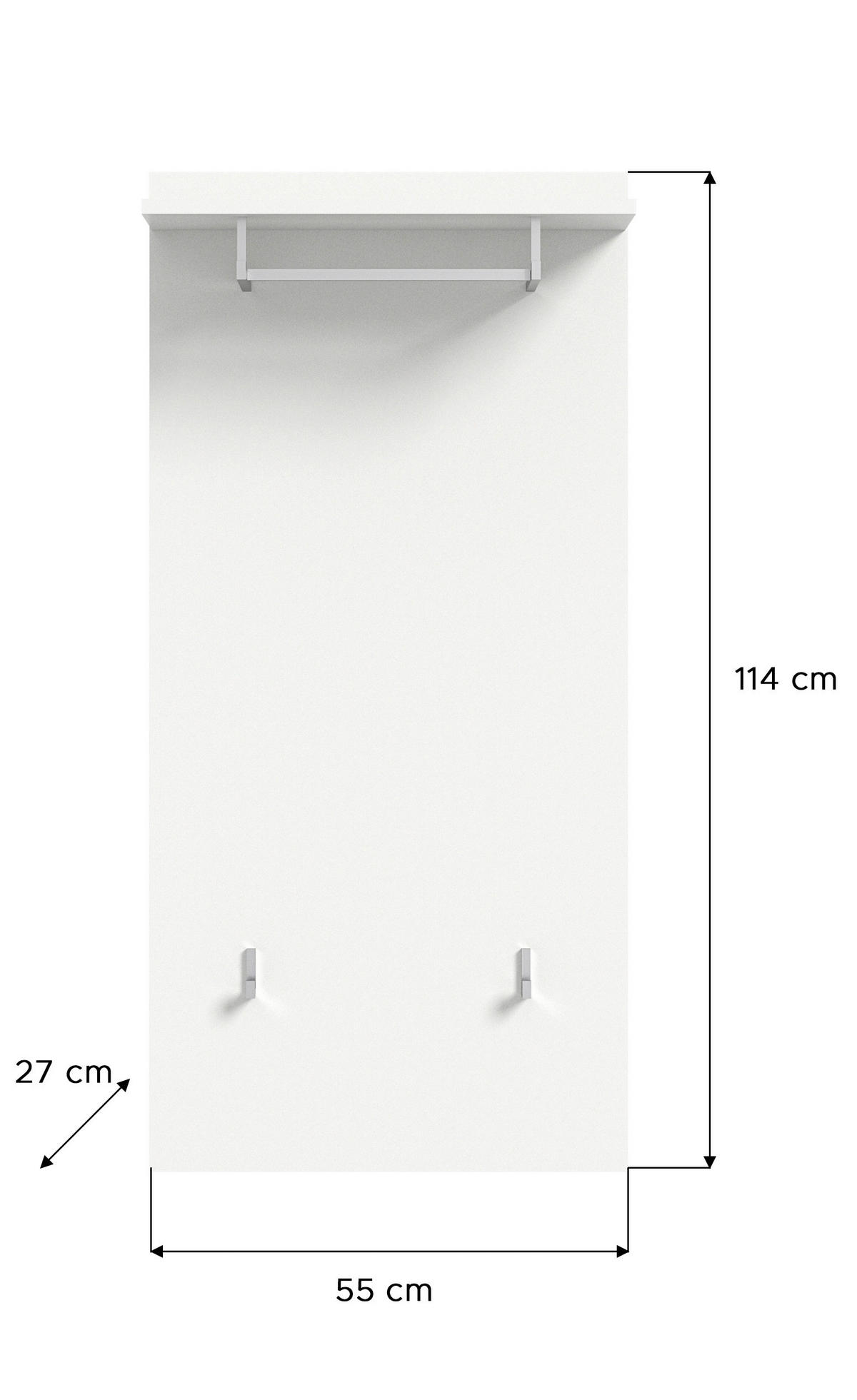 Garderobe PREGO B/H/T: ca. 140x191x37 cm PREGO - (140,00/191,00/37,00cm) - xonox.home