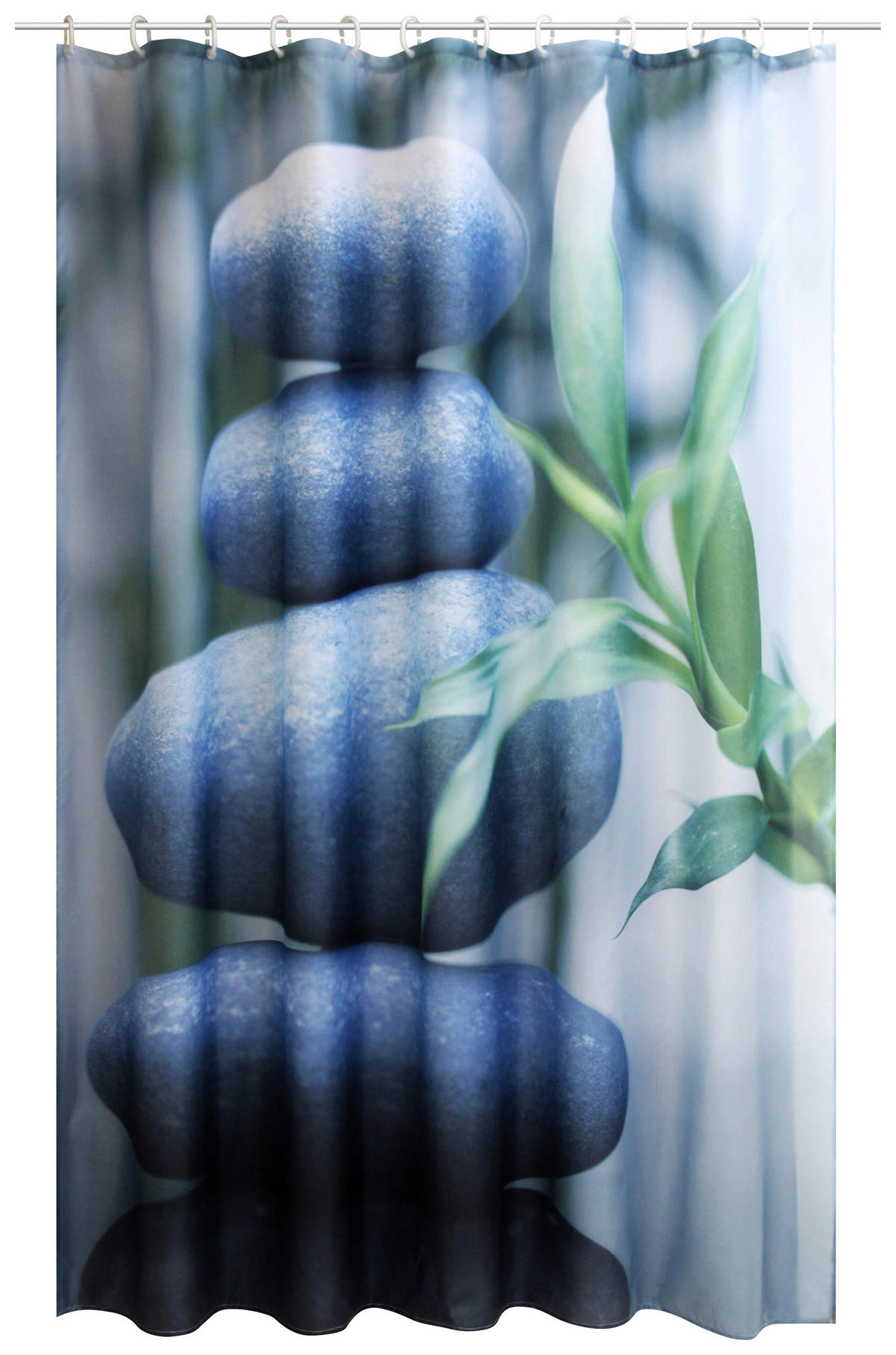 Duschvorhang anthrazit Kunststoff B/L: ca. 180x200 cm Duschvorhang_Harmony - anthrazit (180,00/200,00cm) - Acus