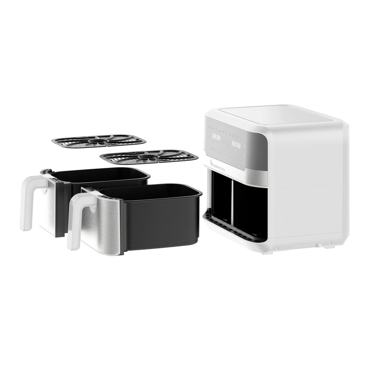MASTERPRO Heißluftfritteuse ROCKET DUO 900 - weiß - MASTERPRO