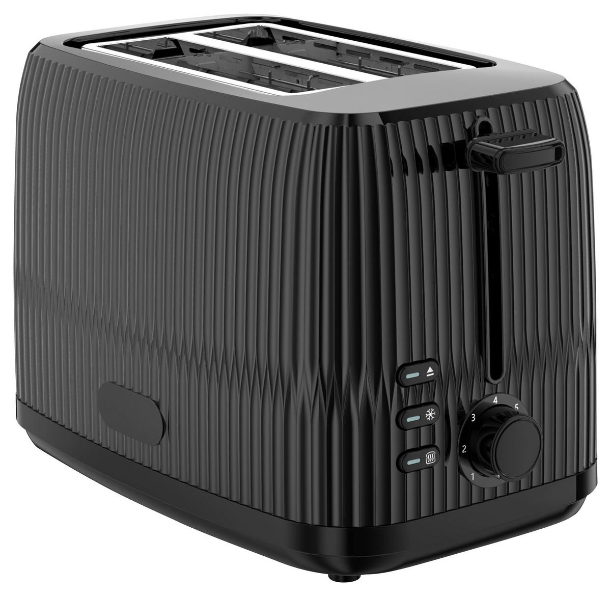 Emerio Toastautomat TO-132852.1 schwarz Metall Kunststoff B/H/L: ca. 16x18,5x27,5 cm Toastautomat TO-132852.1 - schwarz (27,50/16,00/18,50cm) - Emerio