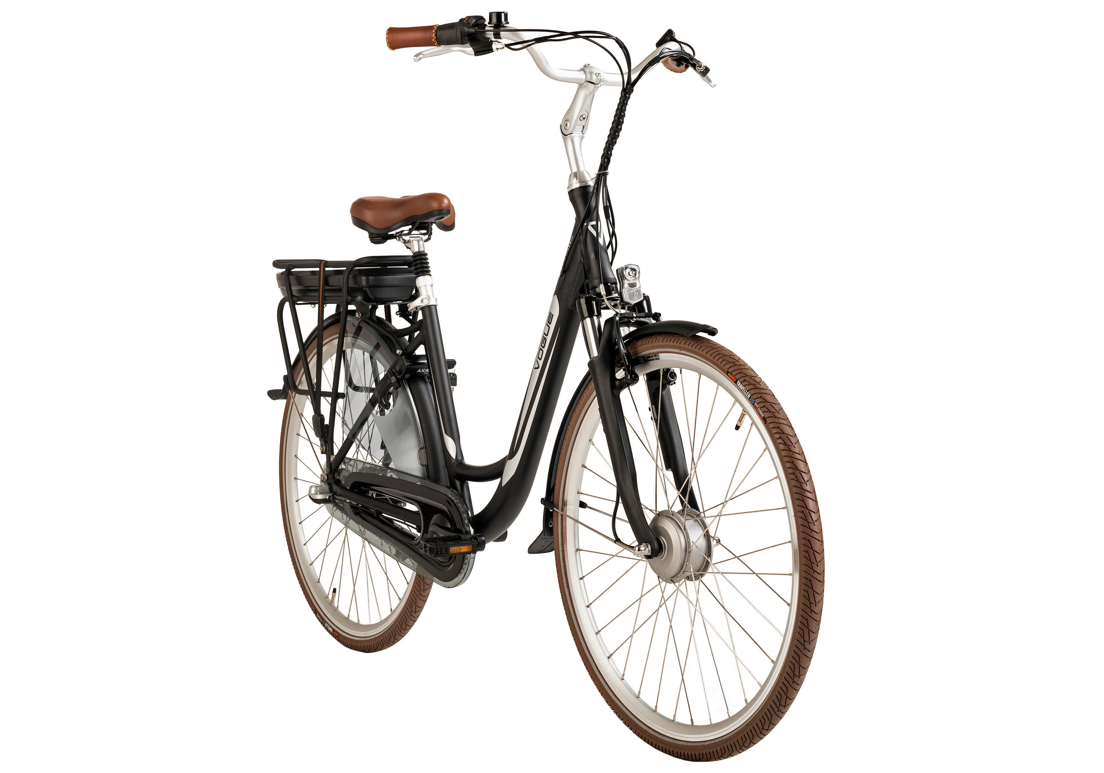 VOGUE BIKE E-Citybike Basic Basic 28 Zoll Rahmenhöhe 48 cm 3 Gänge braun braun ca. 250 W ca. 28 Zoll