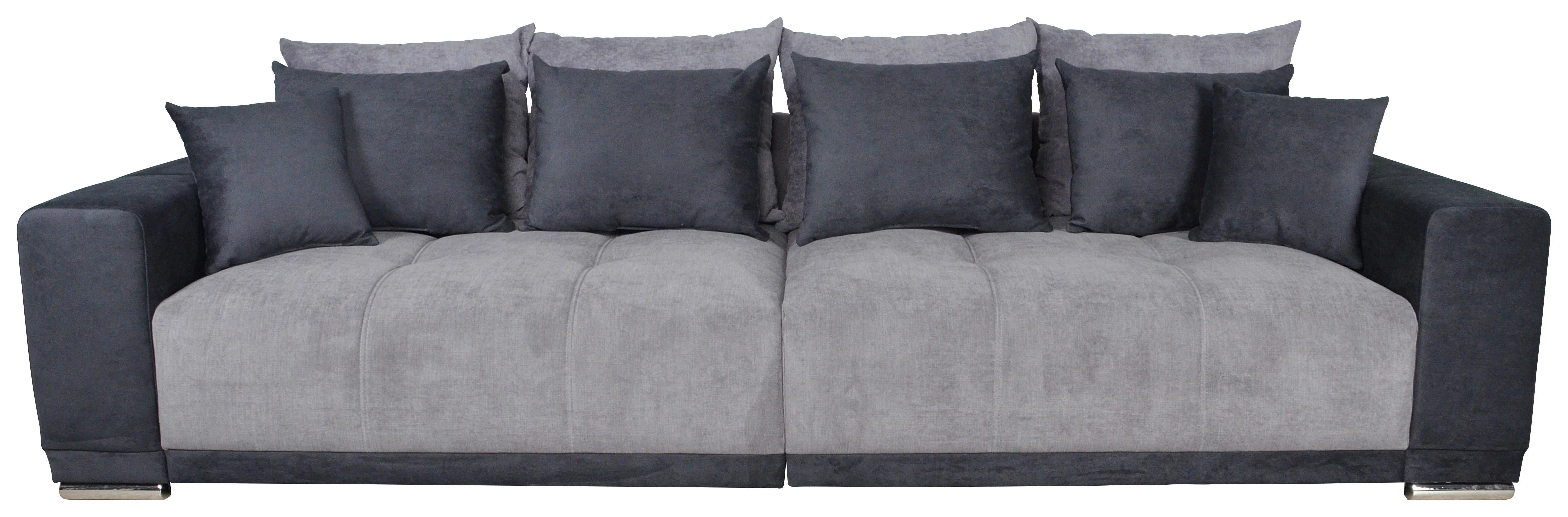 Big Sofa Xantia grau T: ca. 120 cm Xantia - Chrom/grau (120,00cm)