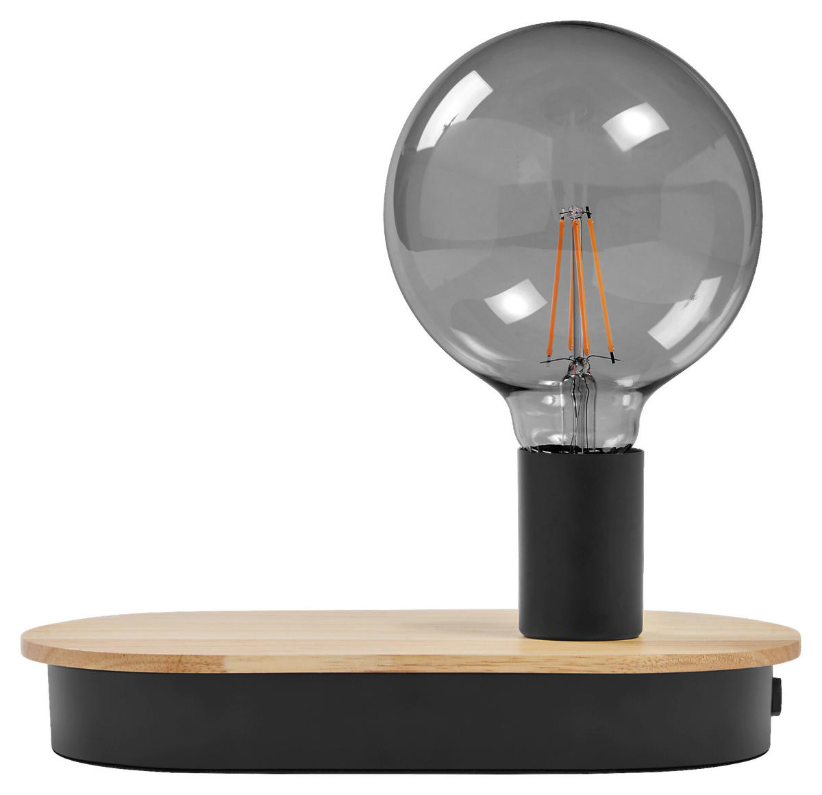 LEDVANCE Tischleuchte Wood 757103 Decor Wood - natur/schwarz (26,00/15,00/9,80cm) - LEDVANCE