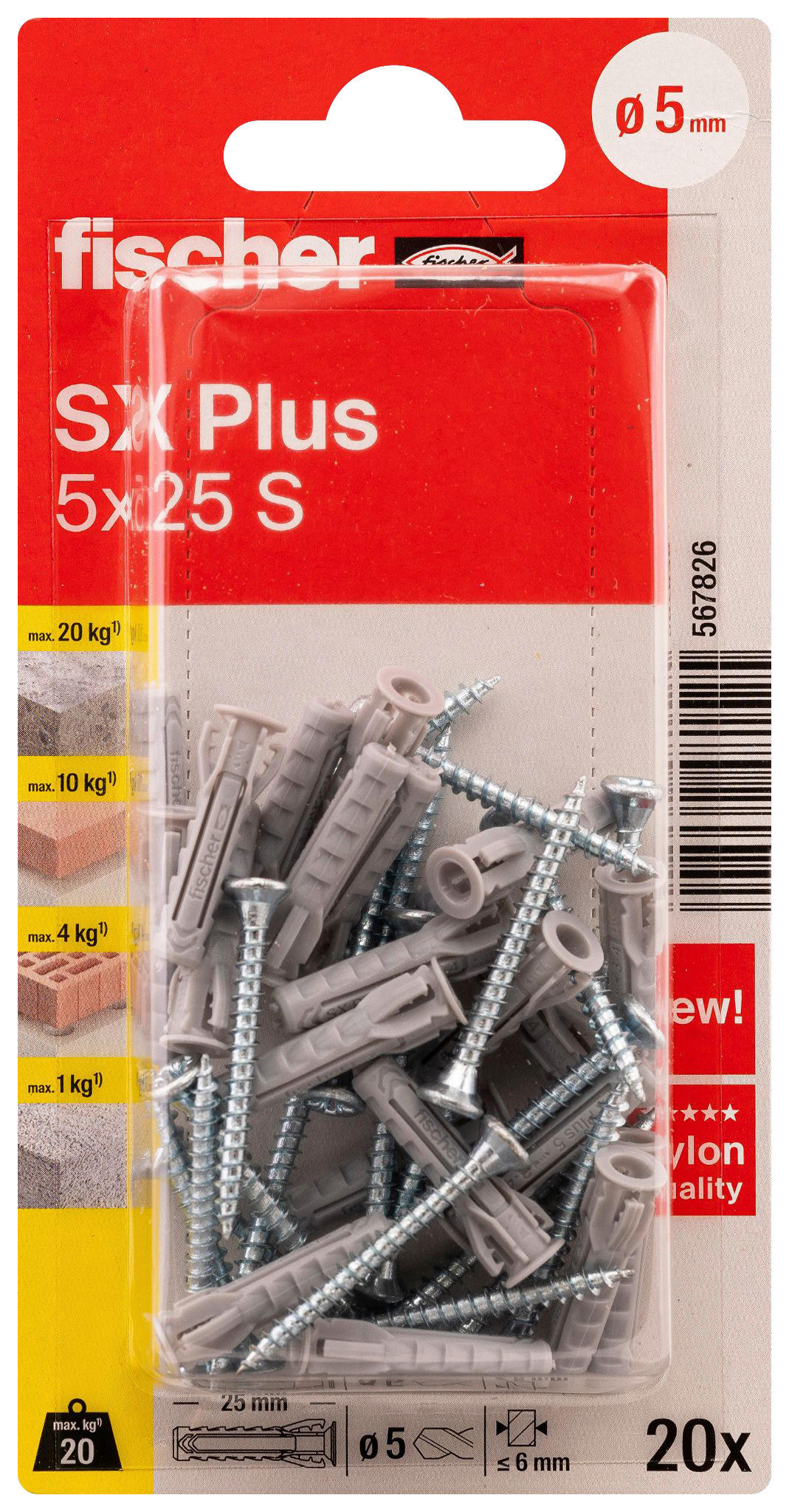 fischer Dübel mit Schraube Dübel-/u.Schraubenset_fischer - fischer