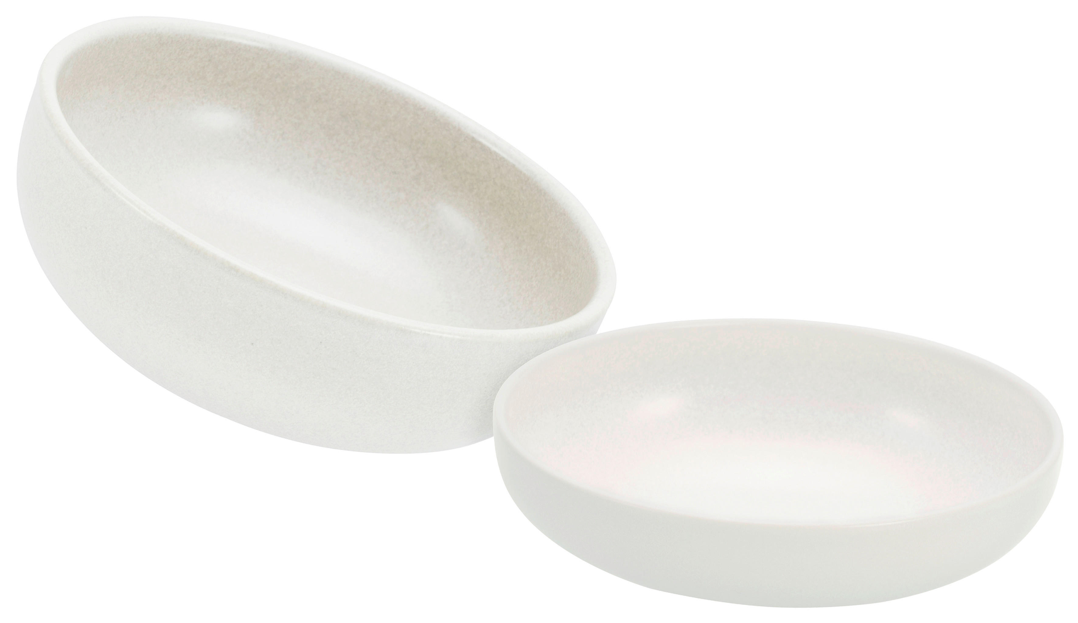 CreaTable Salatschalenset Uno Offwhite offwhite Steinzeug 2 tlg. Uno Offwhite - offwhite - CreaTable