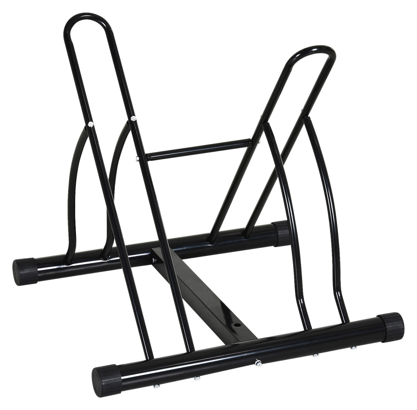 HOMCOM Fahrradständer schwarz schwarz B/H/L: ca. 54x57x60 cm Fahrradständer AA0-059 - schwarz (60,00/54,00/57,00cm) - HOMCOM