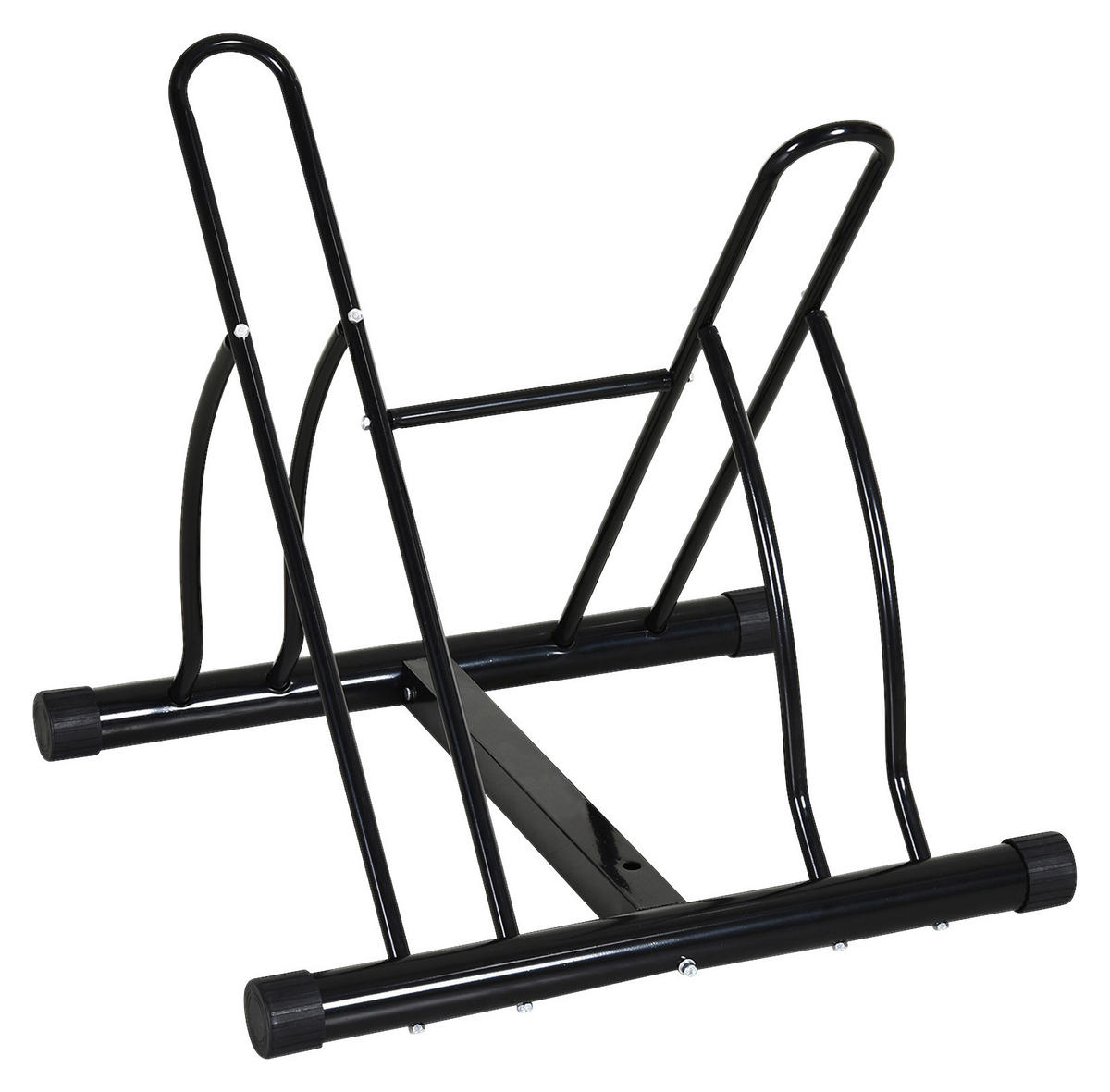 HOMCOM Fahrradständer schwarz schwarz B/H/L: ca. 54x57x60 cm Fahrradständer AA0-059 - schwarz (60,00/54,00/57,00cm) - HOMCOM
