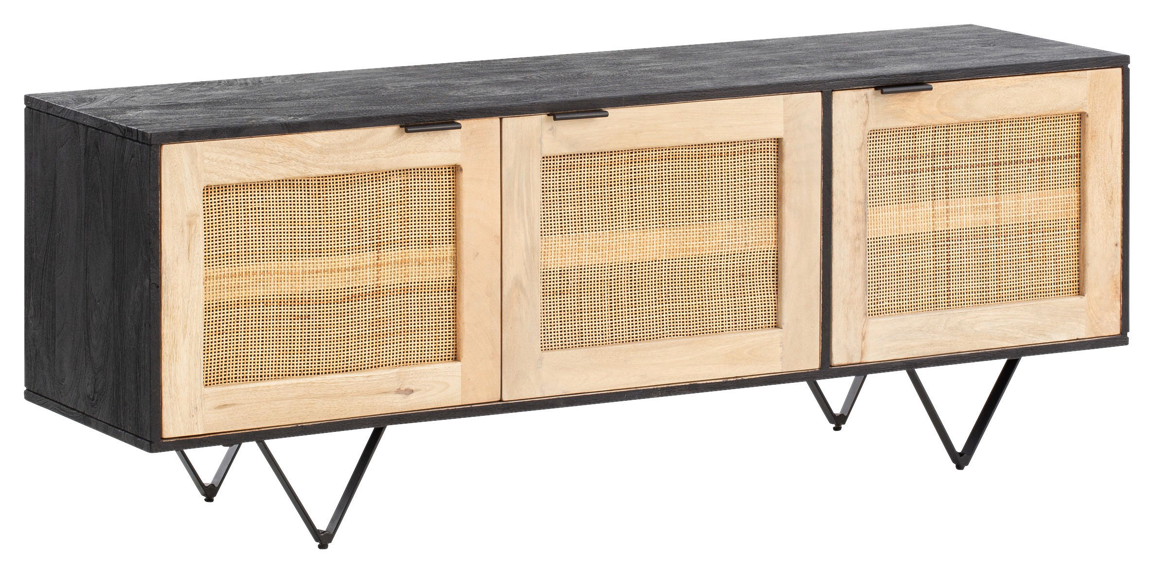 Sideboard schwarz B/H/T: ca. 145x55x40 cm