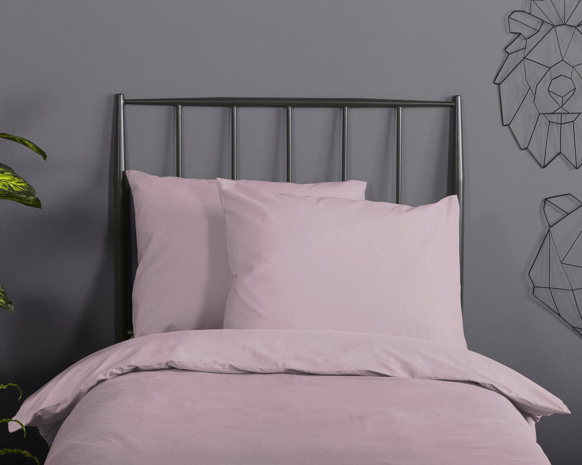 Baumwoll Bettwäsche Bettwäsche-Baumwolle - pink (100,00/135,00cm) - Good Morning