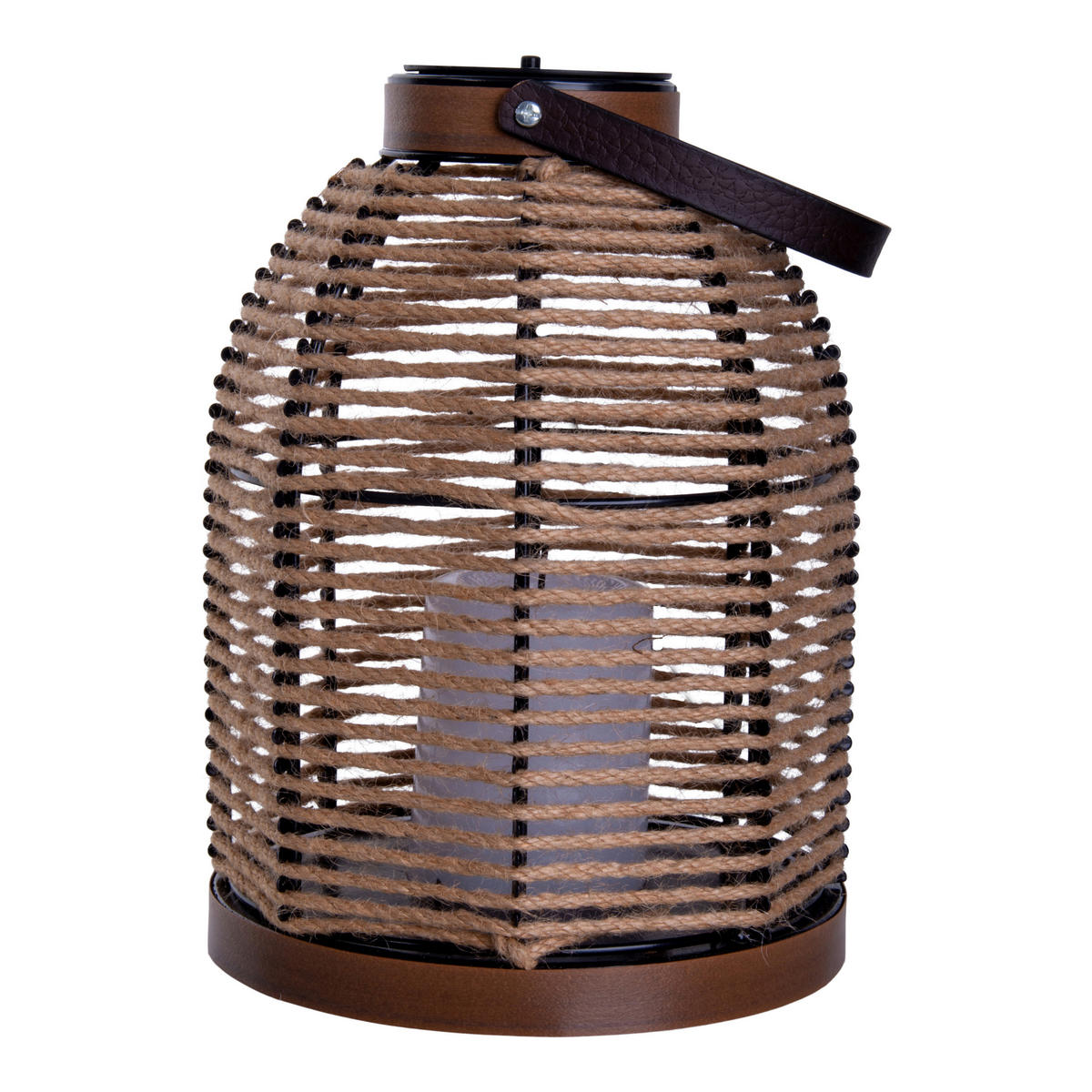 LED-Solarleuchte 5292627 beige Metall H/D: ca. 29x21 cm LED Solarleuchte "KORBINIAN" - beige (21,00/29,00cm) - Näve Leuchten