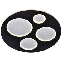 Deckenleuchte schwarz Metall Kunststoff B/H: ca. 50x5 cm LED-Deckenleuchte_Azena - schwarz (50,00/5,00cm)