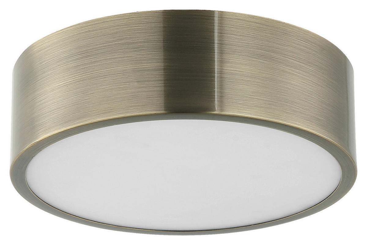 Lamkur Deckenleuchte platin Stahl B/H/L: ca. 27x8x27 cm E27 1 Brennstellen DANTE - platin (27,00/27,00/8,00cm) - Lamkur