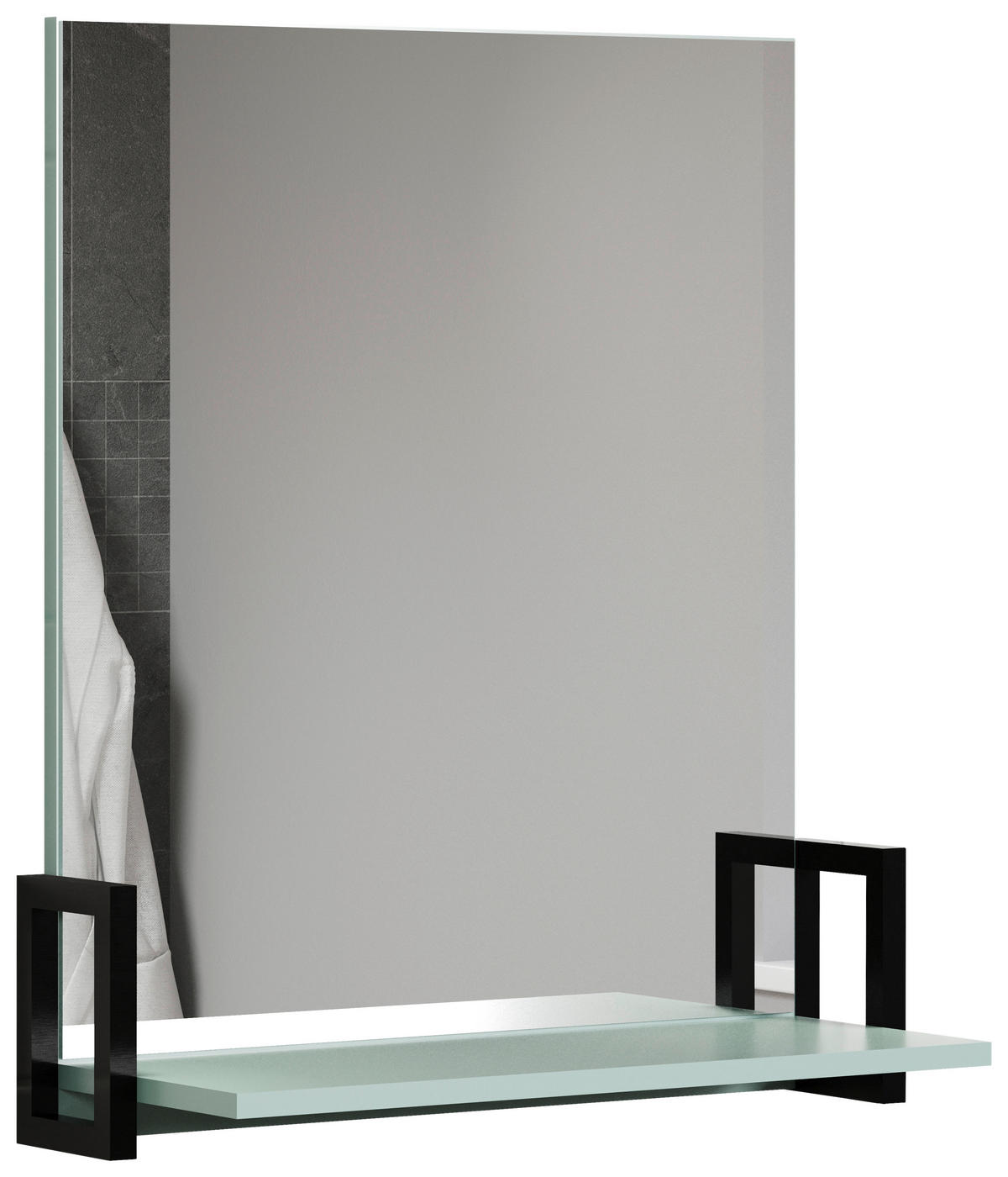 Wandspiegel Matix blau matt B/H/T: ca. 64x74x24 cm Matix - blau (64,00/74,00/24,00cm) - Trendteam