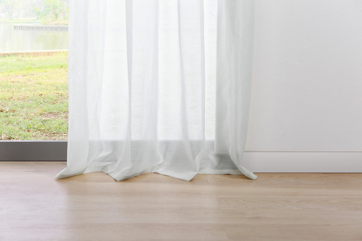 Ösenvorhang 2er Pack Pure weiß B/L: ca. 135x245 cm Pure - weiß (135,00/245,00cm)