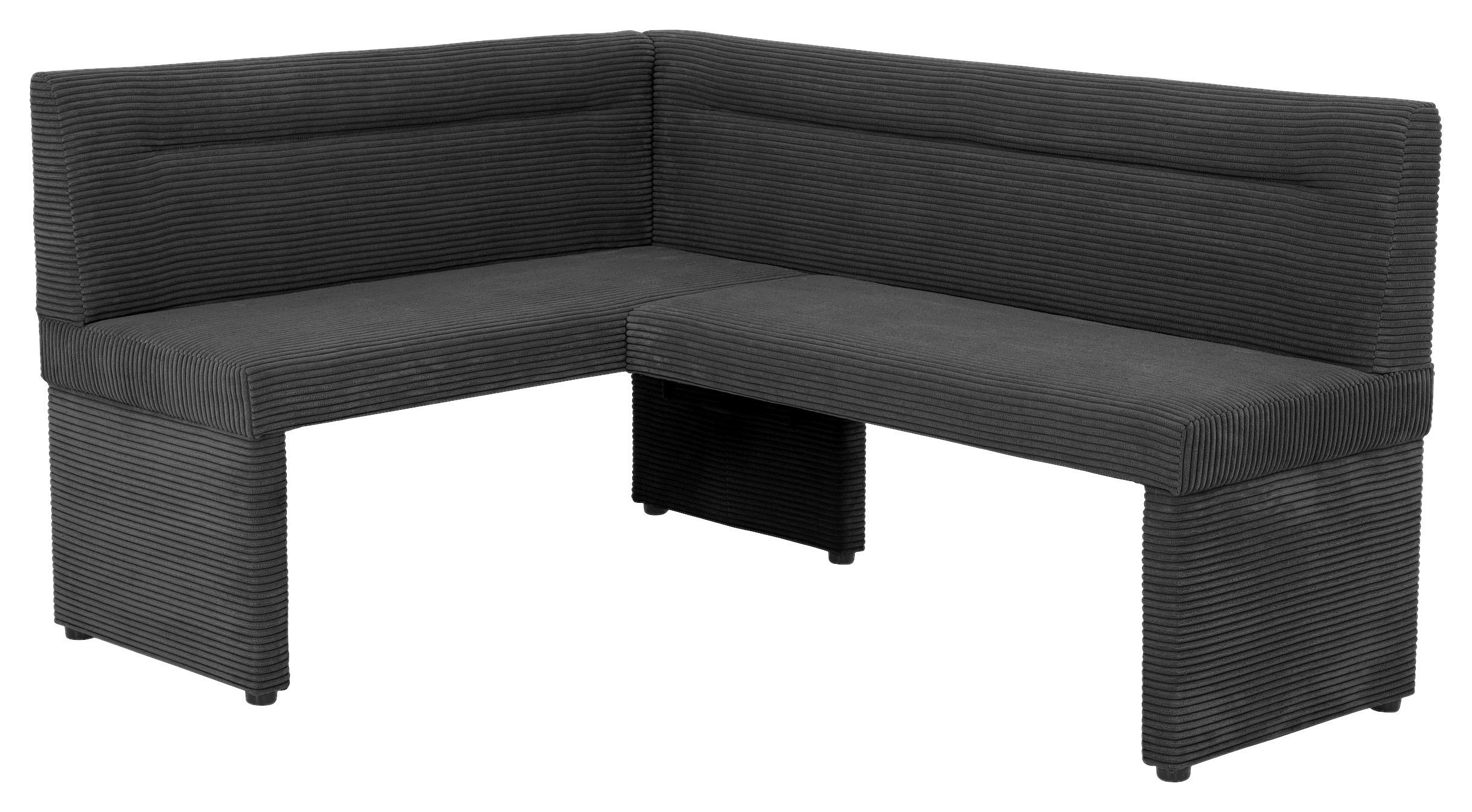 Eckbank Fabia anthrazit B/H/T/L: ca. 128x86x42x168 cm