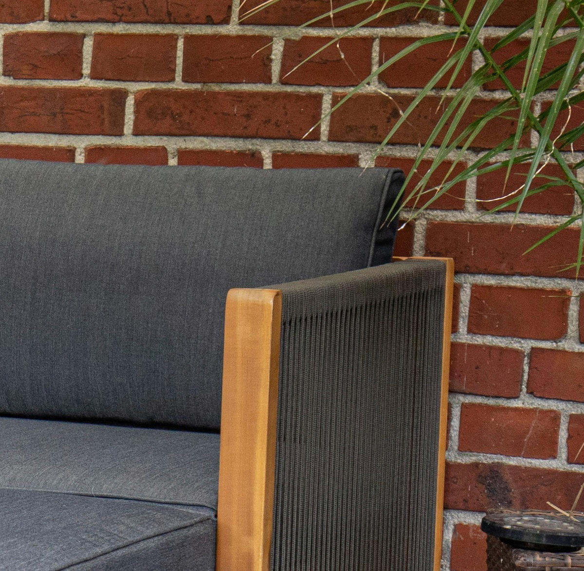 Acamp Loungeset Malaga teak Akazie B/H/T: ca. 132x64x66 cm Malaga - teak (132,00/64,00/66,00cm) - Acamp