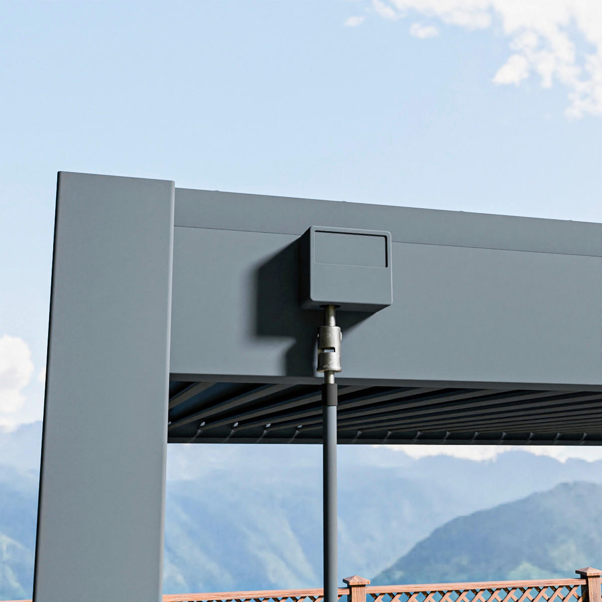 PergoLine Pergola Superior anthrazit Aluminium B/H/L: ca. 530x255x360 cm Superior - anthrazit (360,00/530,00/255,00cm) - PergoLine