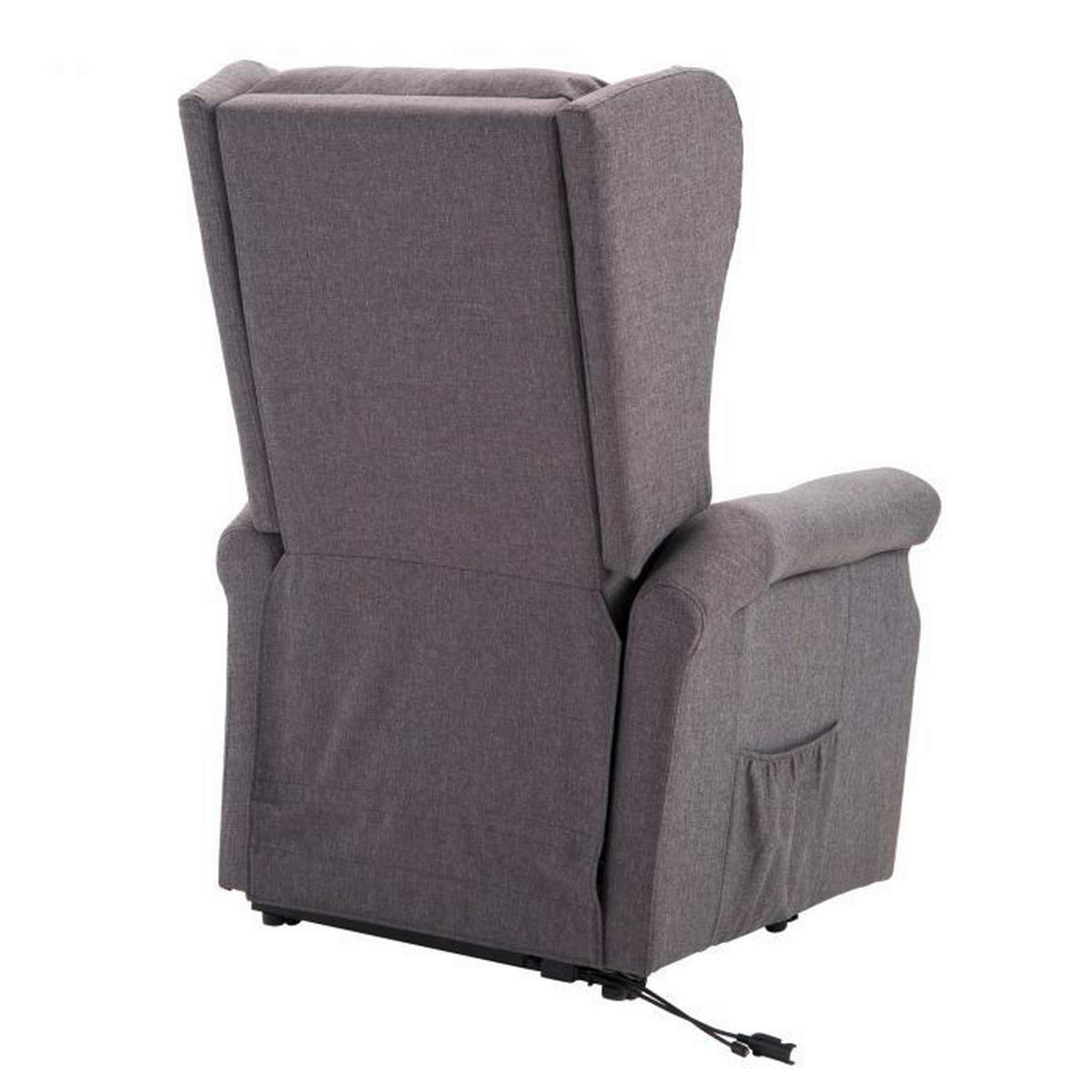 HOMCOM Elektrischer Fernsehsessel 713-031GY grau Polyester-Mischgewebe Holz Schaumstoff B/H/L: ca. 73x109x94 cm Elektr._Fernsehsessel_713-031GY - grau (94,00/73,00/109,00cm) - HOMCOM