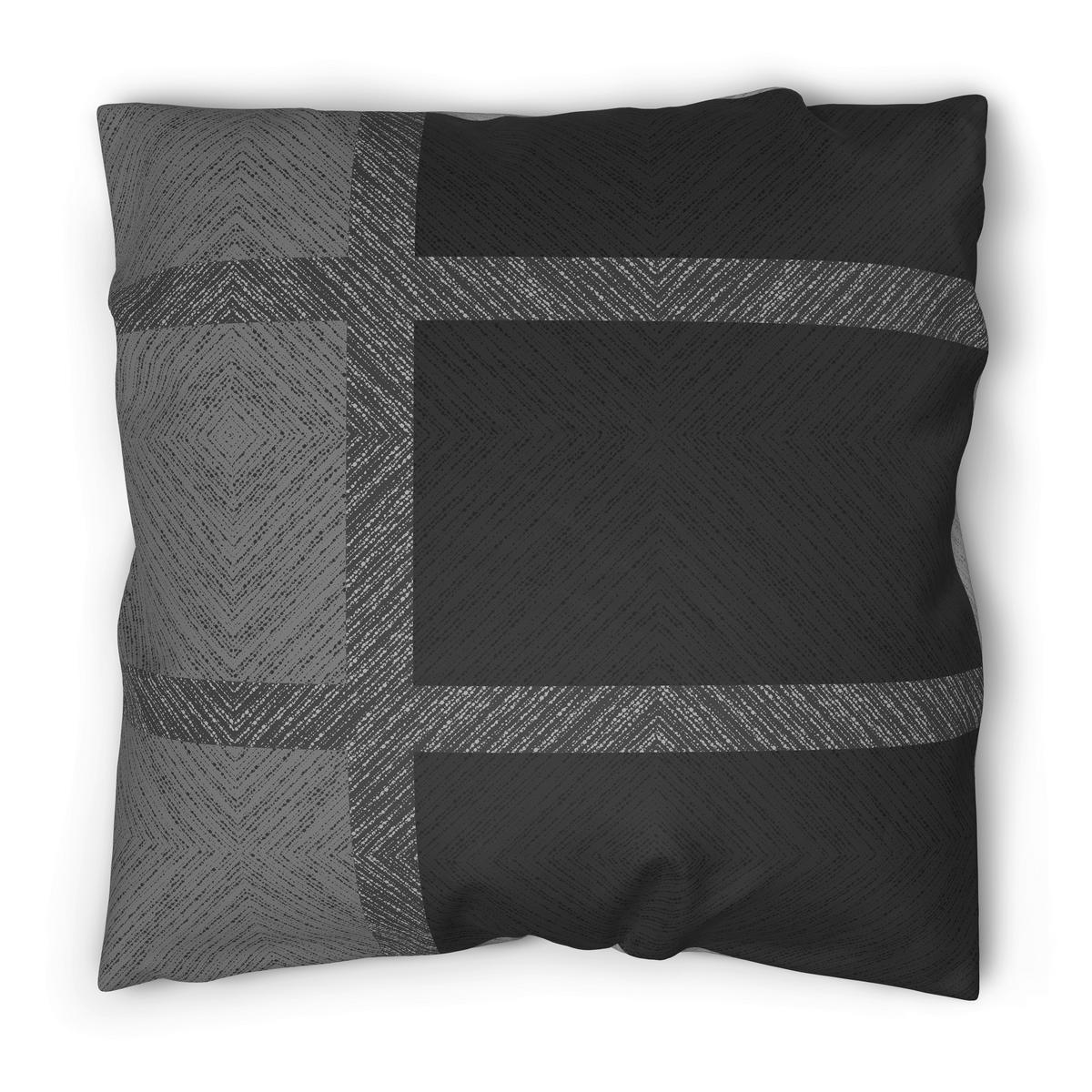 Baumwoll Bettwäsche Renforce Bettwäsche_Renforce_Benno 200x200 - schwarz/grau (200,00/200,00cm) - beau rêve