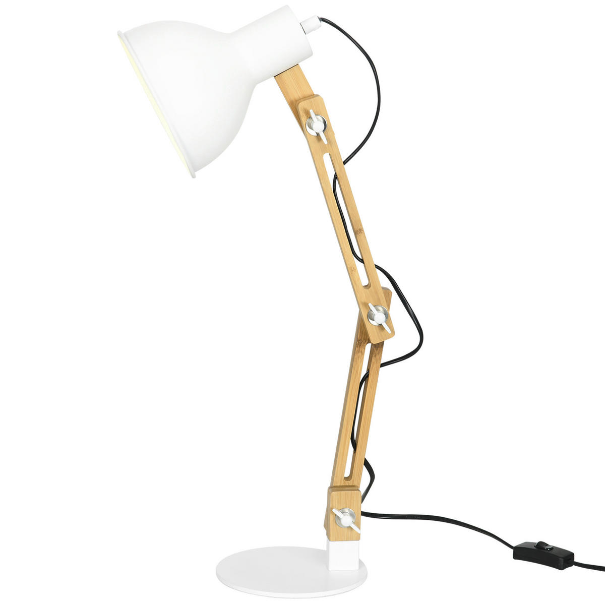 HOMCOM Schreibtischleuchte Schreibtischlampe - weiß (50,00/15,50/36,00cm) - HOMCOM
