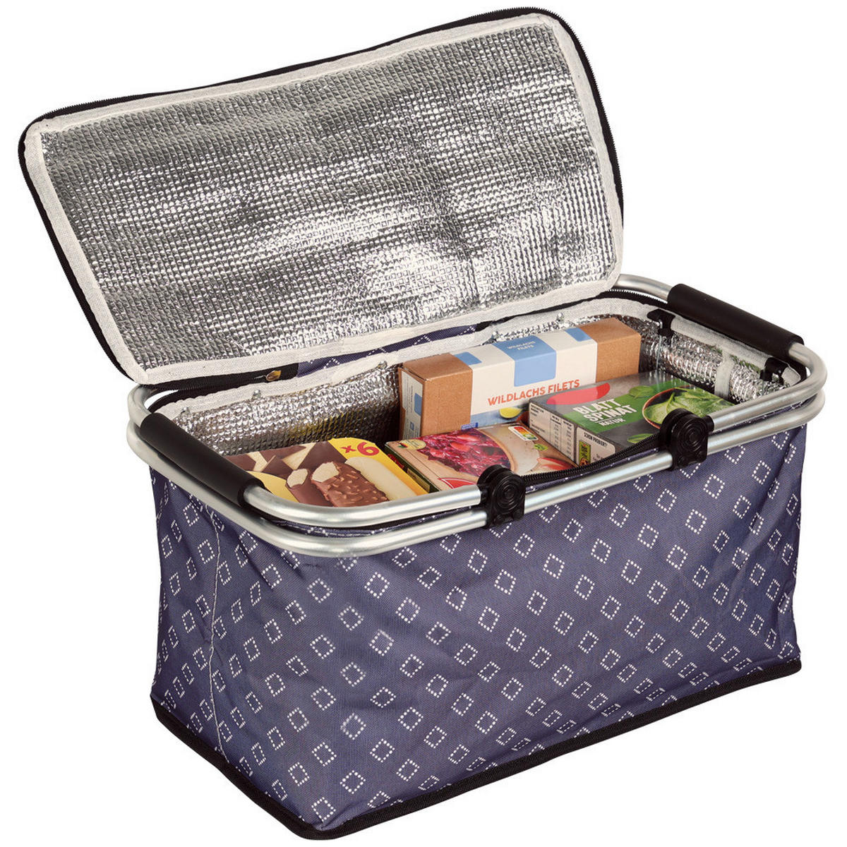 Kesper Einkaufskorb blau B/H/L: ca. 29x50x255 cm Einkaufskorb - blau (255,00/29,00/50,00cm) - Kesper