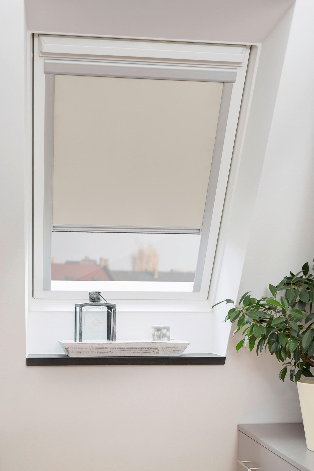 Dachfensterrollo Skylight VD creme B/L: ca. 61,3x94 cm Skylight VD - creme (61,30/94,00cm) - LICHTBLICK
