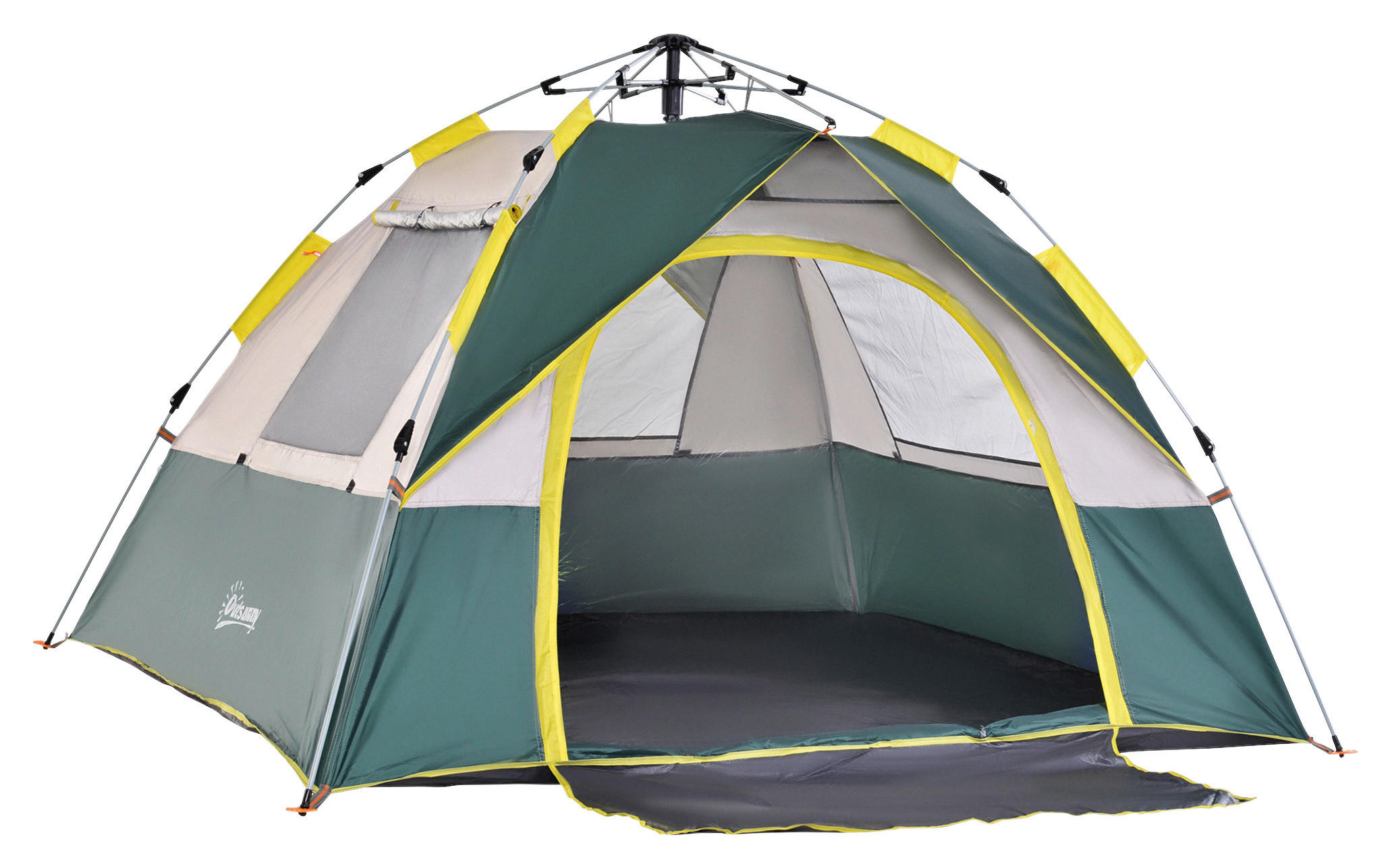 Outsunny Campingzelt grün Polyester-Mischgewebe B/H/L: ca. 195x135x205 cm günstig online kaufen