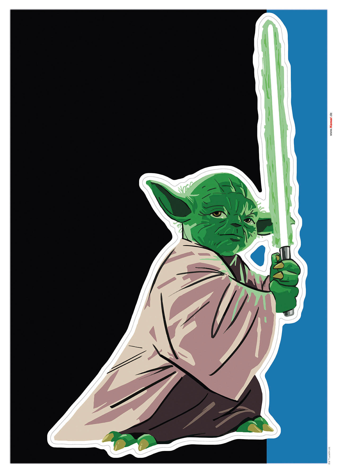Komar Wandtattoo Star Wars Yoda training Session  Star Wars Yoda training Session B/L: ca. 50x70 cm Star Wars Yoda training Session - (50,00/70,00cm) - Komar