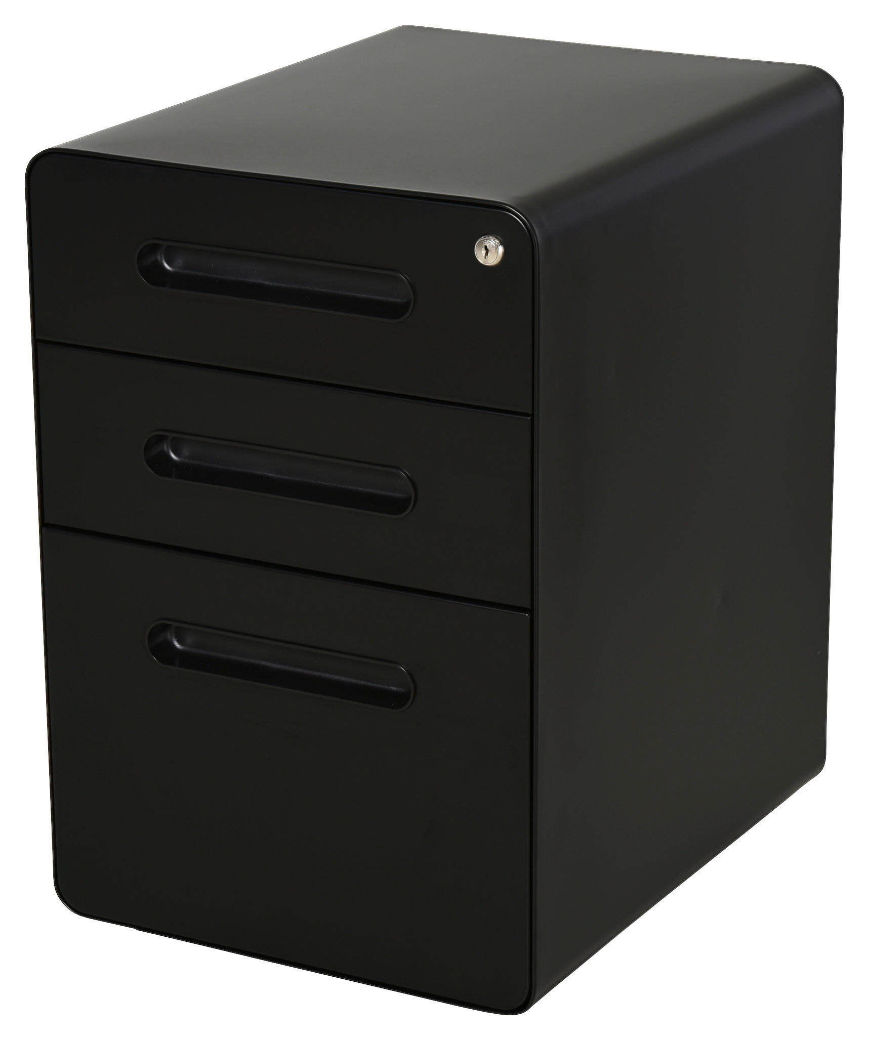 Aktenschrank 924-007BK schwarz B/H/T: ca. 39x59x48 cm 924-007BK - schwarz (39,00/59,00/48,00cm) - Vinsetto