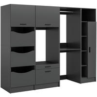 Waschmaschinenumbauschrank Free anthrazit B/H/T: ca. 248x195x68 cm Free - anthrazit (248,00/195,00/68,00cm) - xonox.home