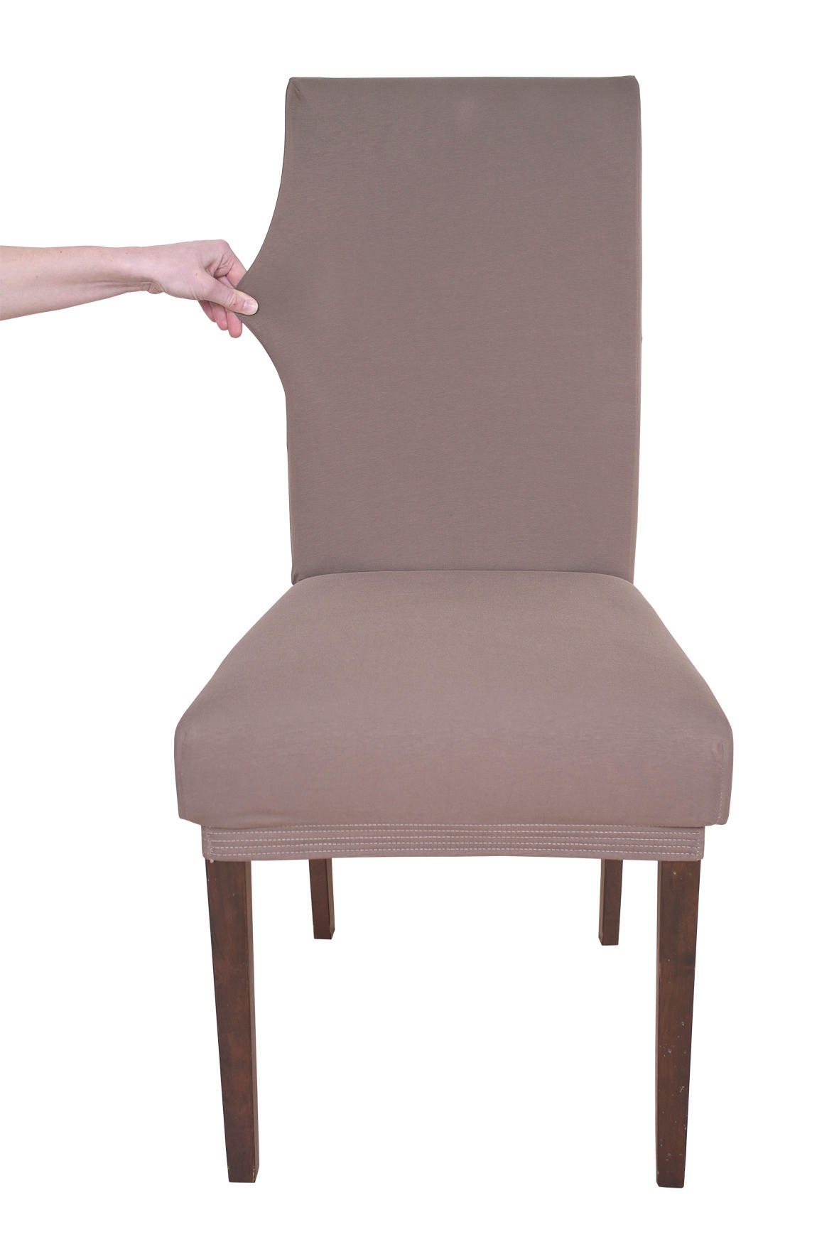 Stuhlhusse Stuhlhusse_Stretch 40x45x65cm taupe - taupe (40,00/45,00/65,00cm) - Home Edition