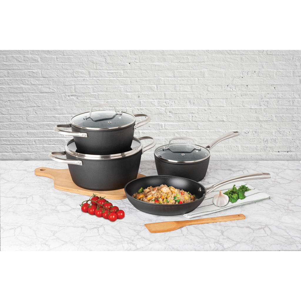 Thumbnail - POCOline Topfset schwarz Aluminium 7 tlg.