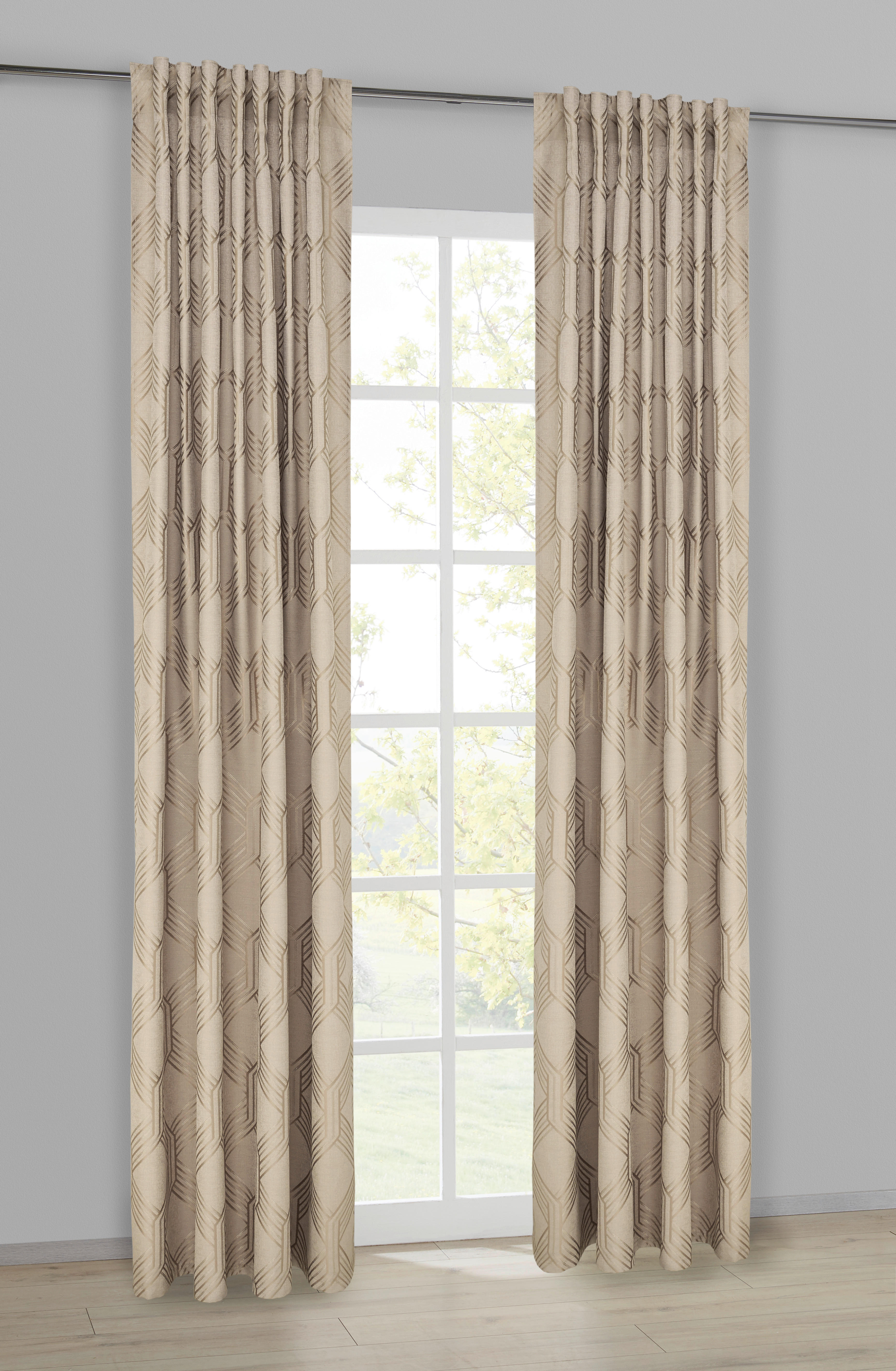 Kombivorhang Helga taupe B/L: ca. 140x245 cm Helga - taupe (140,00/245,00cm)