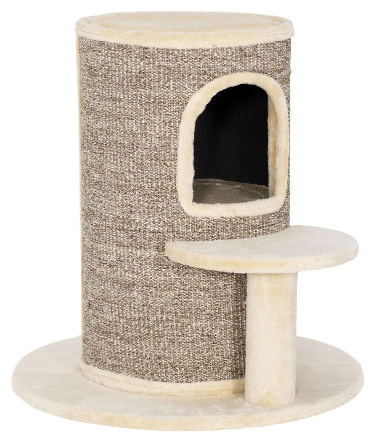 PawHut Kratztonne Kratztonne - beige (60,00/60,00/61,00cm) - PawHut