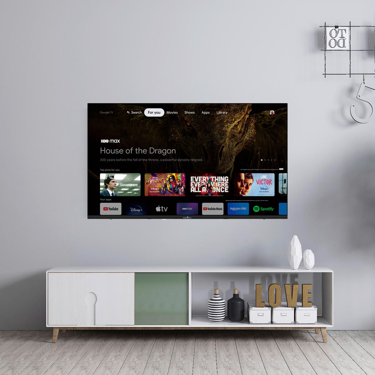 Smart-Tech LED-TV 43UG10V3 schwarz B/H: ca. 95x60 cm LED-TV_43"_4K_43UG10V3_SmartTech - schwarz (95,00/60,00cm) - Smart-Tech